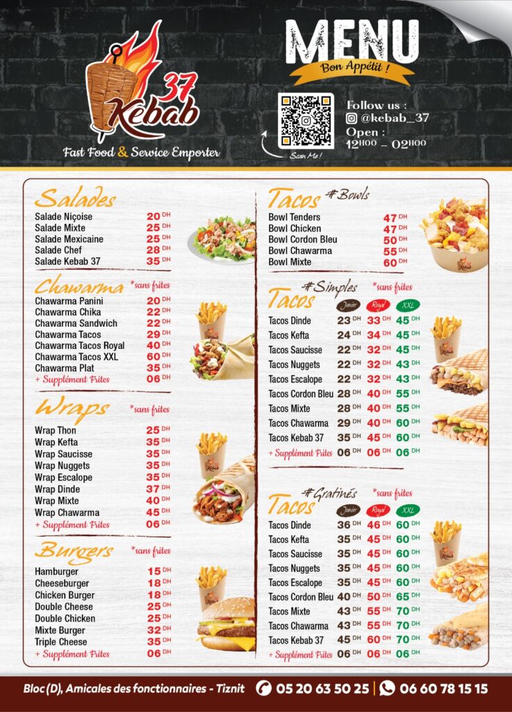menu Kebab 37